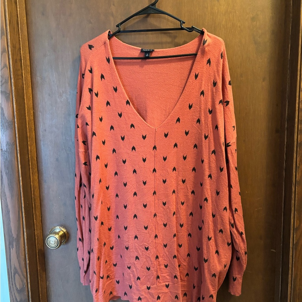 Torrid Coral Knit Top